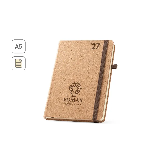 Agenda personalizada 21 x 15 cm em cortiça Agenda personalizada 21 x 15 cm em cortiça
